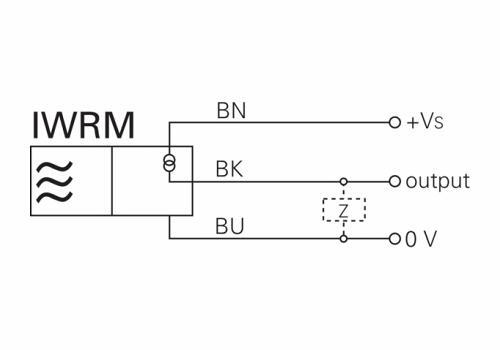 IWRM 30I9501 電感式測距傳感器的接線圖