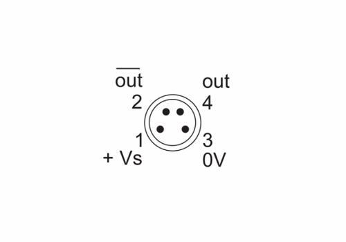 O300.RP-NV1T.72N 傳感器的針角定義圖